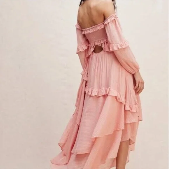 SPELL GYPSY x Free People Mermaid Off Shoulder Midi Dress - Picture 4 of 9